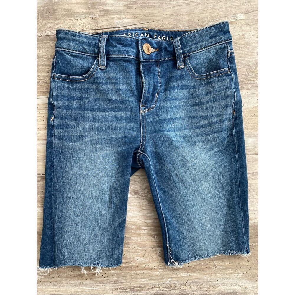 American Eagle Dream Jean Denim Shorts Sz 0